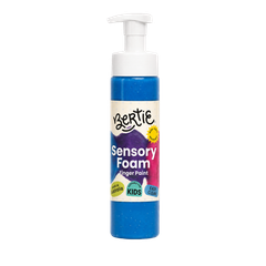 Bertie® Washable Sensory Foam Finger Paint Blue 200mL - Default Image