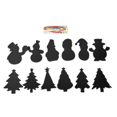 Bertie® Christmas Scratch Art 12pc set - Default Image