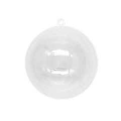 Fillable Plastic Spherical Ornaments 8cm 10pc - Default Image
