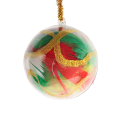 Fillable Plastic Spherical Ornaments 8cm 10pc - Product Image 2