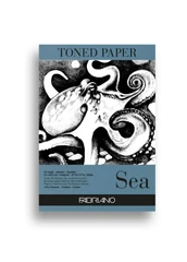 Fabriano Toned Paper Pad 120gsm Sea A3 50sht - Default Image