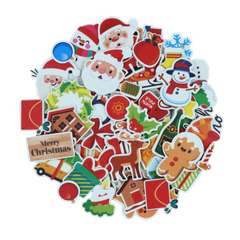 Foam Die Cut Stickers Christmas 60pc - Default Image