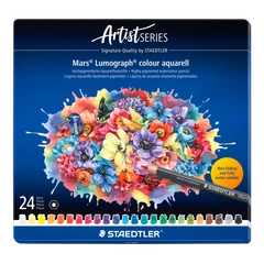 Staedtler® Mars® Lumograph® Aquarell Watercolour Pencils Asst 24 pc - Default Image
