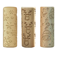 Christmas Eco Stamp Rollers 3pc - Default Image