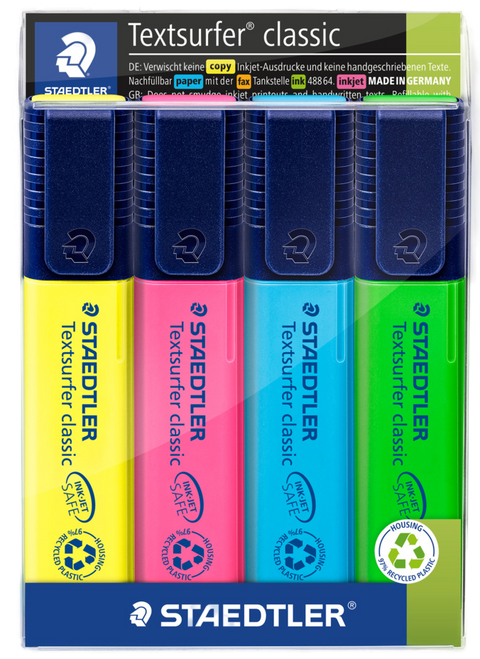 h6e0ephh011215paf53mcd227m-12296_Staedtler_Textsurfer_Classic_Highlighters_Assorted_Colours_4pc_Front_2.png