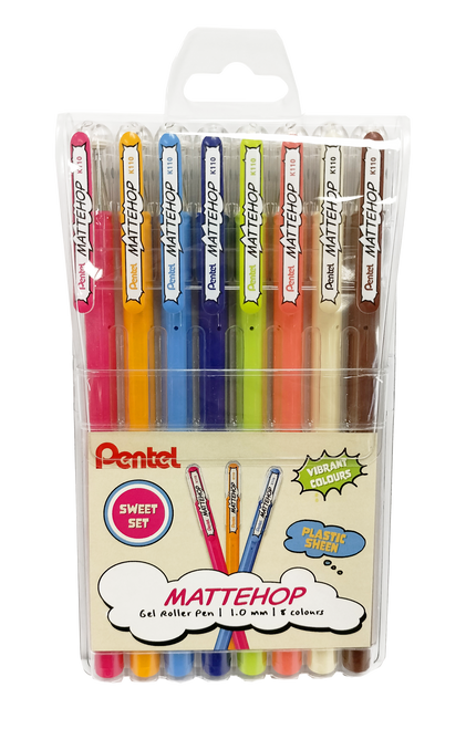 8ne0kb7jal1tn984214rn08k6r-12672_Pentel_Gel_Mattehop_Pen_Assorted_2_Sweet_Set_1mm_8pc_Front_1.png