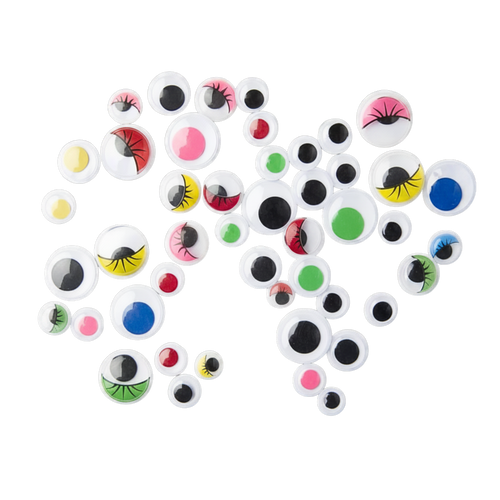 Bertie® Self Adhesive Colourful Eyes 1000pc
