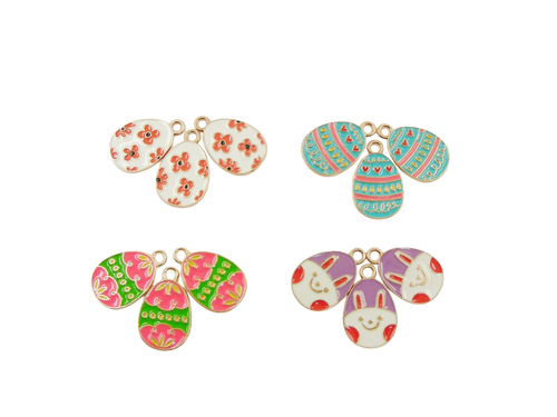 Enamel Easter Charms Asst 12pc
