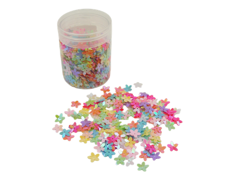 Flower Sequins Asst 50g