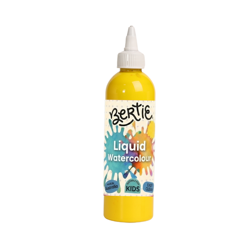 npqtn0uemd6h70ft49u3rg9u2i-14662-Bertie-Liquid-Watercolour-Yellow-250mL-canva-real-bottle.png
