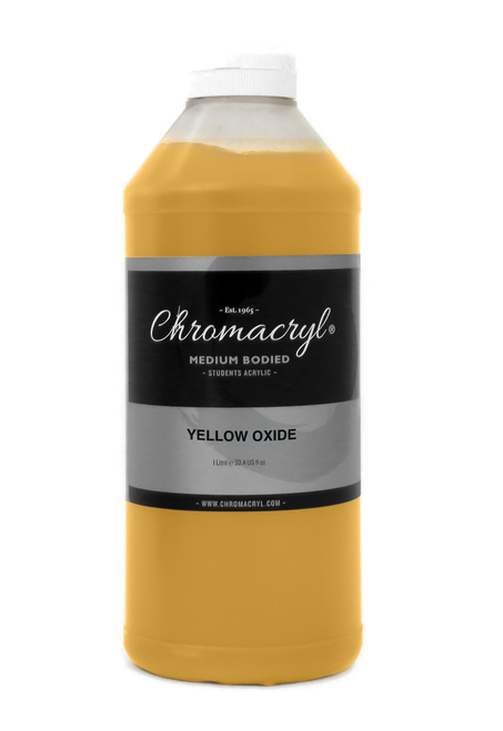 eamp8tth2943vfm7ngoqckjt62-11690_Chromacryl_Acrylic_Paint_Yellow_Oxide_1L_Front_2.png