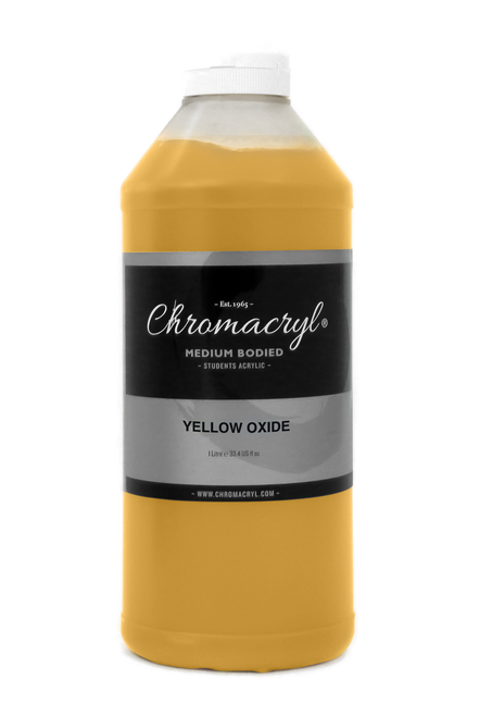 eamp8tth2943vfm7ngoqckjt62-11690_Chromacryl_Acrylic_Paint_Yellow_Oxide_1L_Front_2.png