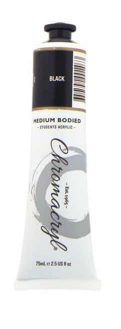 ceh2f8i6ph1hhc3k80noqbig5t-11727_Chromacryl_Acrylic_Paint_Black_75ml_Front_2.png