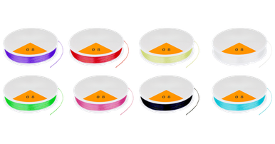 Pate String Bertie® Spaghetti String Assorted 0.8mm x 5m x 8 rolls - Digby