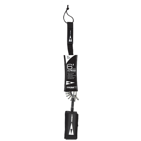 6ft SIC Hybrid Coil-Straight SUP Leash