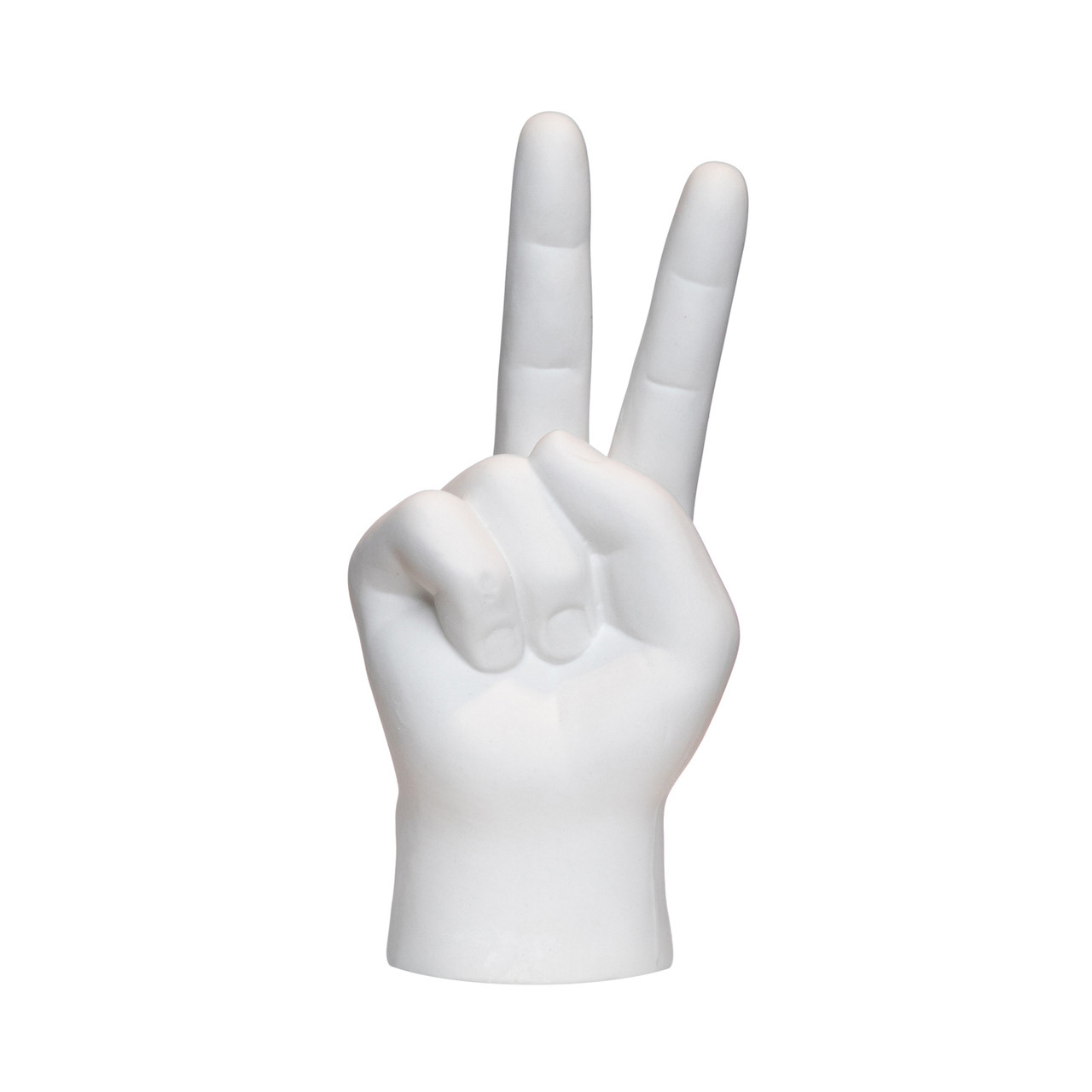 Interior Illusions Peace Sign Tabletop White