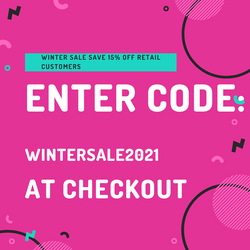 Winter Sale For Retail Customers! 15% Off