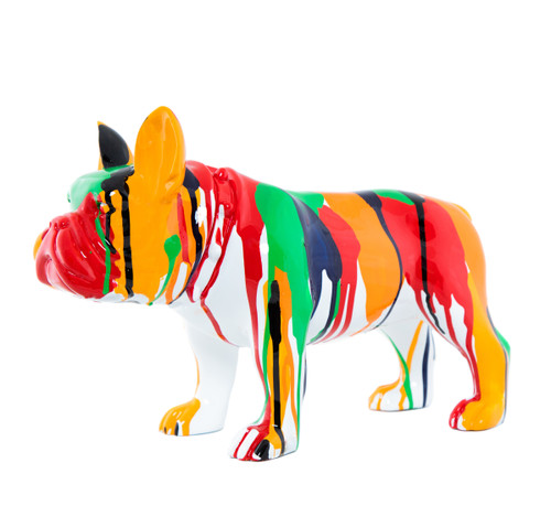 新品未開封 Squeezers Bulldog Design 1個 Interior Illusions Plus Splatter French Bulldog with Leg Up