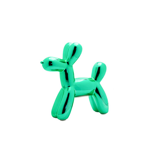 Interior Illusions Plus Teal Mini Ceramic Dog Piggy Bank - 7.5" tall