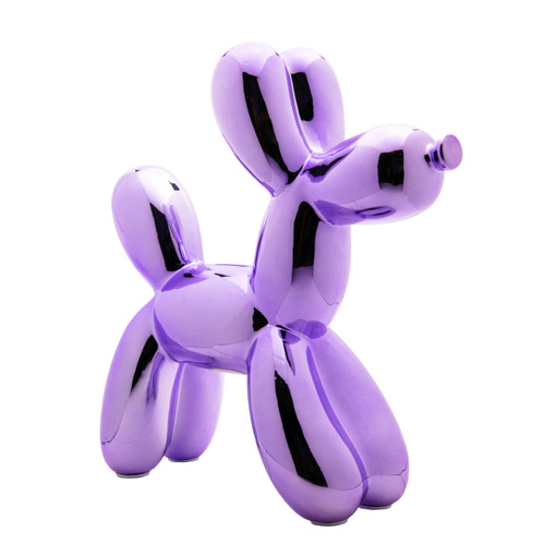Interior Illusions Plus Lavender Ceramic Dog Piggy Bank  - 12" tall