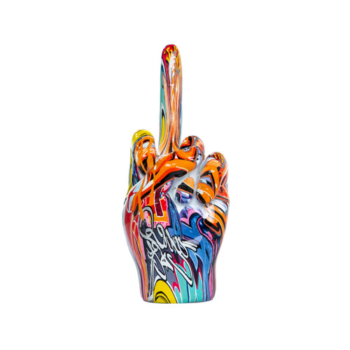 Interior Illusions Plus Street Art Middle Finger Tabletop - 8.5" tall