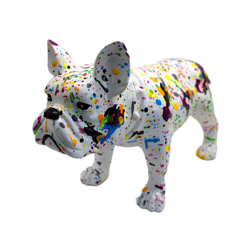 Interior Illusions Plus Splatter French Bulldog with Leg Up