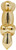 Interior Illusions Plus Gold Mini Ceramic Dog Piggy Bank - 7.5" tall