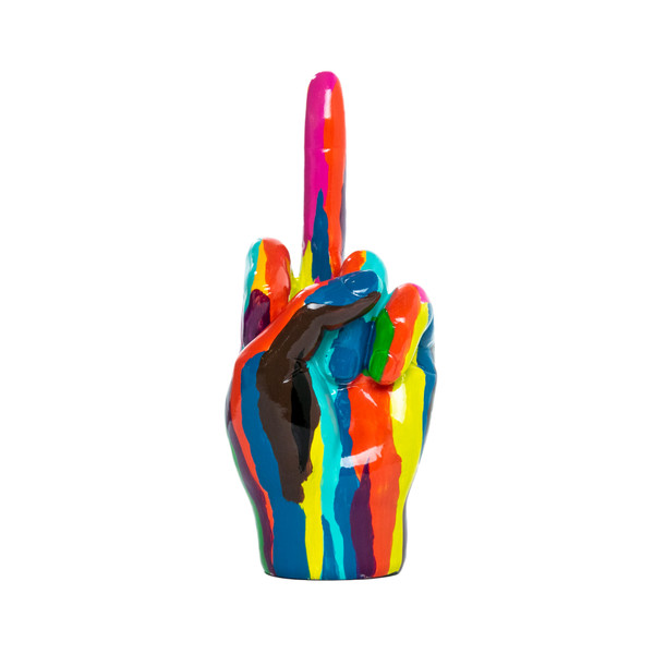 Interior Illusions Plus Graffiti Middle Finger Tabletop - 8.5" tall