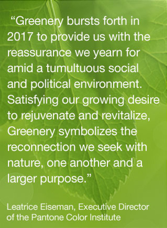 Pantone Color Of the Year Green