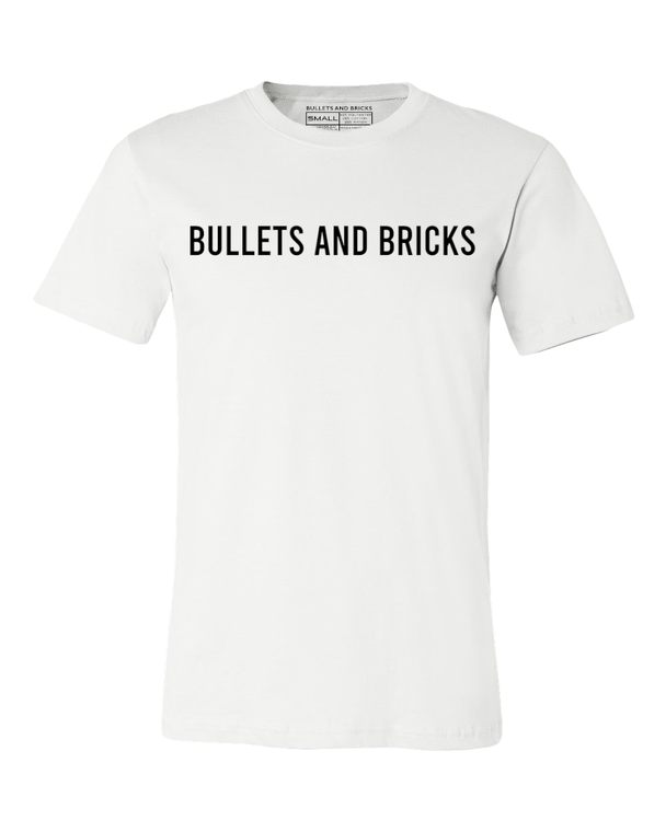 Bullets and Bricks Standard Tee - White