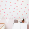 Pink Polka Dots Wall Stickers