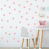 Pink Polka Dots Wall Stickers