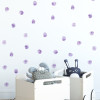 Purple Polka Dots Wall Nursery Stickers