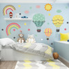 Rainbows and Hot Air Balloons Stickers