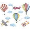 Hot Air Balloons and Planes Wall Stickers