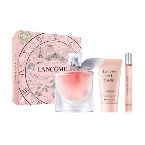 SET LANCOME LA VIE EST BELLE( 3 PC ) 1.7 OZ EDP SP /1.7 OZ BL /0.34 OZ EDP SP / 3614274654134