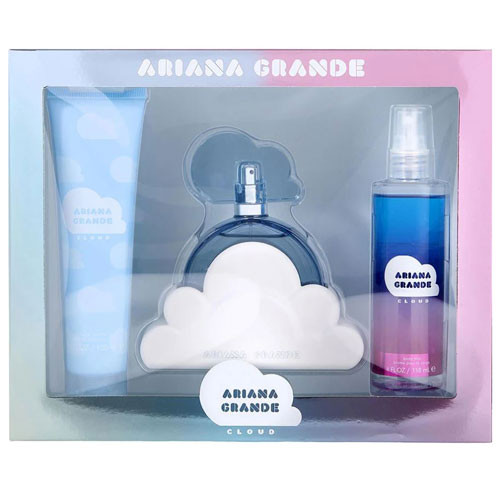 SET ARIANA GRANDE CLOUD WOMEN ( 3 PC ) 3.4 OZ EDP SP / 3.4 OZ  BODY SOUFFLE / 4.0 OZ BM / 810101504662