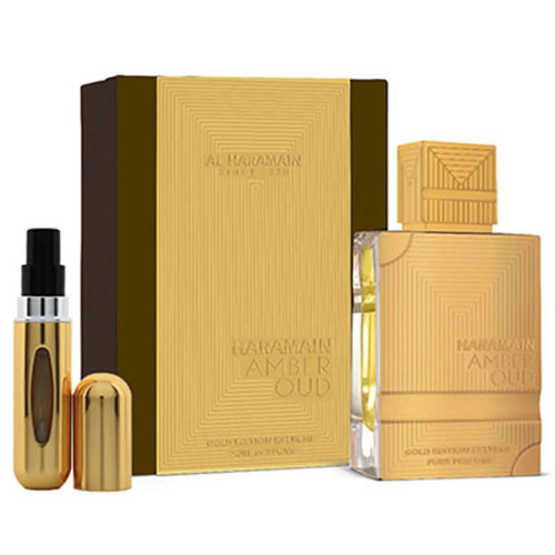 AL HARAMAIN AMBER OUD GOLD EDITION EXTREME UNISEX 2.0 OZ EDP SP + REFILLABLE ATOMIZER / 6291106813050