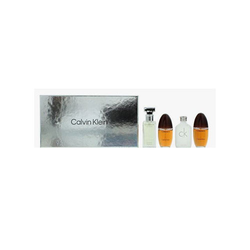 SET CALVIN KLEIN MINI WOMEN  ( 4 PC )  x 0.17 OZ ETERNITY EDP / OBSESSION EDP / ONE EDT   / ESCAPE EDP  / 3616305433626