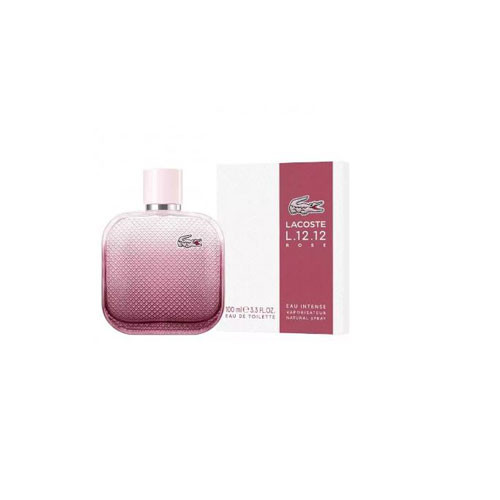 LACOSTE L.12.12 ROSE EAU INTENSE WOMEN 3.4 OZ EDT SP / 3386460149266