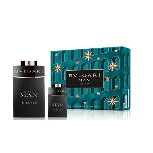 SET BVLGARI MAN IN BLACK ( 2 PC ) 3.4 OZ EDP SP / 0.50 OZ  EDP SP / 783320421136