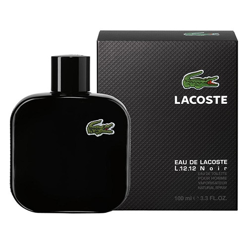 LACOSTE L.12.12 EAU NOIR (BLACK) MEN 3.4 OZ. EDT SP / 737052662664