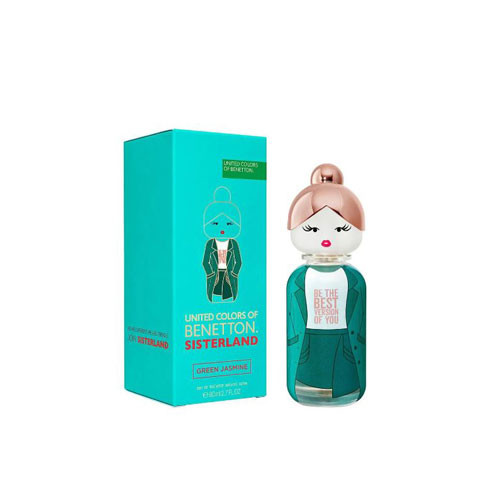 BENETTON SISTERLAND GREEN JASMINE WOMEN 2.7 OZ. EDT SP / 8433982018718