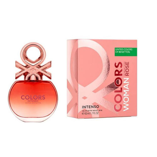 BENETON COLORS ROSE INTENSE WOMEN  2.7 OZ. EDP SP / 0