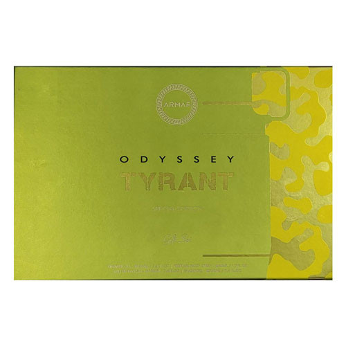 SET ARMAF ODYSSEY TIRANT MEN( 4 PC ) 3.4 OZ EDP SP / 3.4 OZ SG / 8.4 OZ SHAMPOO / 1.7 OZ BODY SPRAY / 6295199804193