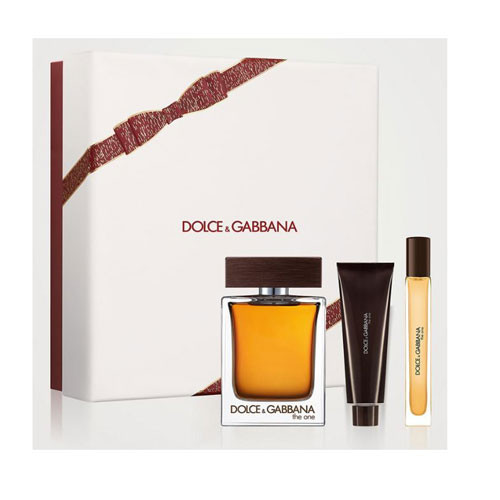 SET DOLCE & GABBANA THE ONE MEN (3 PC) 3.3 OZ EDT SP /1.69 OZ SG  / 0.33 EDT SP / 8056669922353