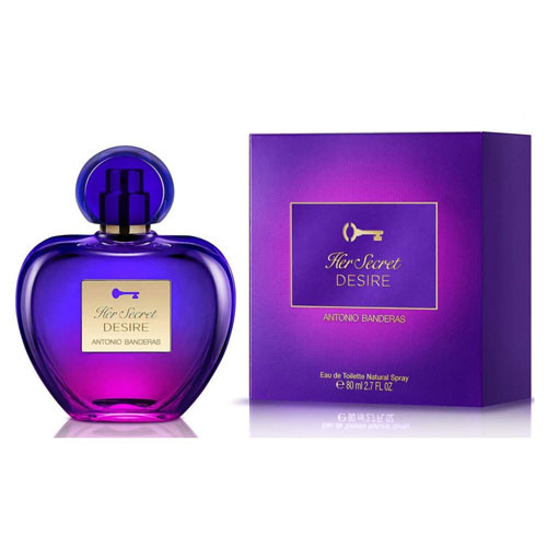 ANTONIO BANDERAS HER SECRET DESIRE WOMEN 2.7 OZ EDT SP / 8411061080771