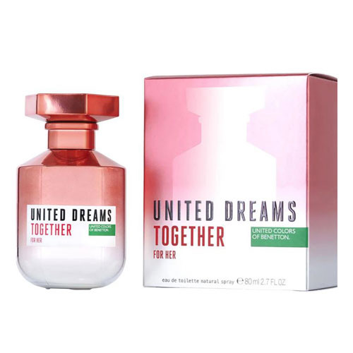 BENETTON UNITED DREAM  TOGETHER HER 2.7 OZ EDT SP / 8433982016493