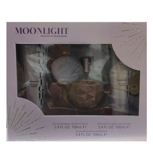 SET ARIANA  GRANDE MOON LIGHT ( 3 PC )3.4 OZ SG / 3.4 OZ BODY SOUFLE / 3.4 OZ EDP SP / 810101507120