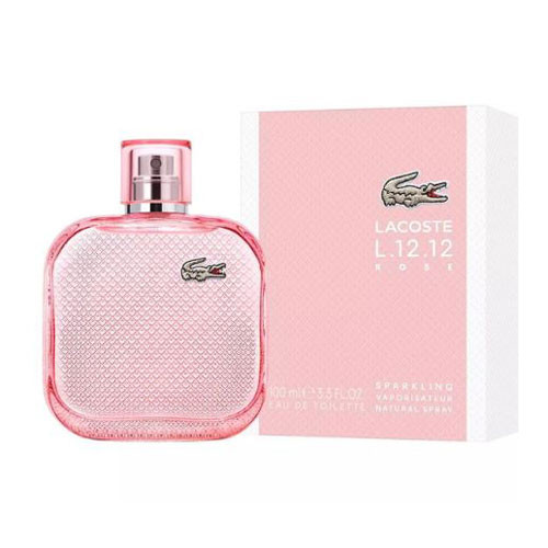 LACOSTE L.12.12 ROSE SPARKLING WOMEN  3.0 OZ  EDT SP / 3386460149198